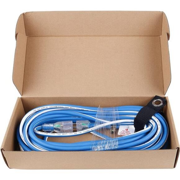 Outdoor 14/3 Extension Cord 14AWG 100FT 13Amp 1625Watts, (100ft/30.48m) - Picture 4 of 7